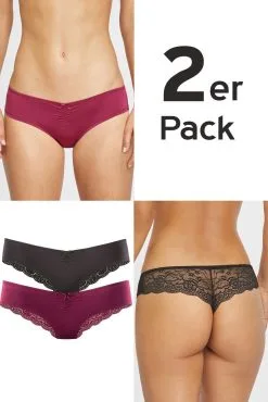 Multipack 2x Brazilslip (Schwarz/Rot) Von Lascana