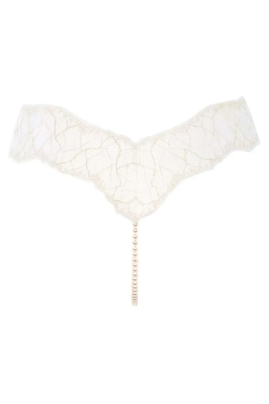 String-Ouvert Mit Perlenkette Im Schritt Von Bracli – Bild 5